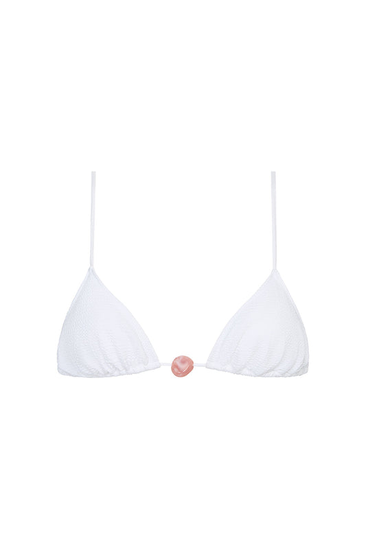 Tropic of C superfine equator top in white seersucker